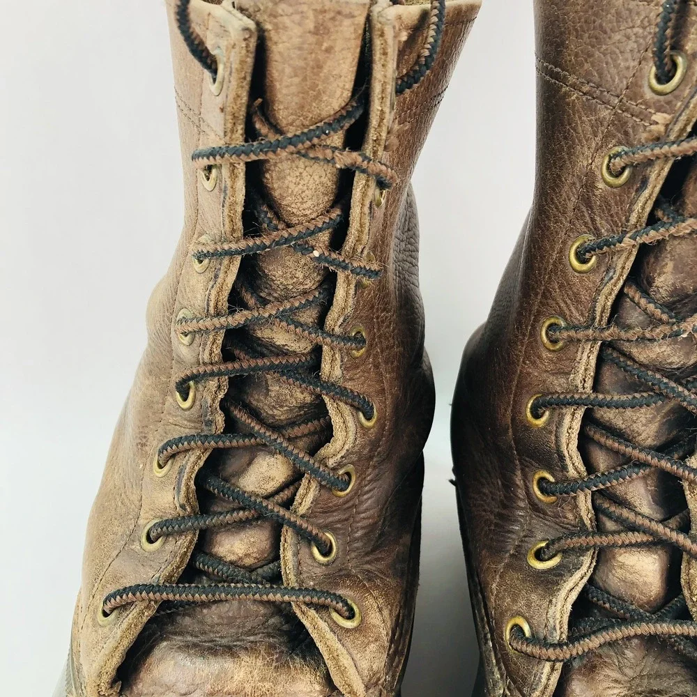 VTG LL Bean Mens 13 Wide Maine Hunting Shoe Duck Boots Leather Rubber MCM 60-70s